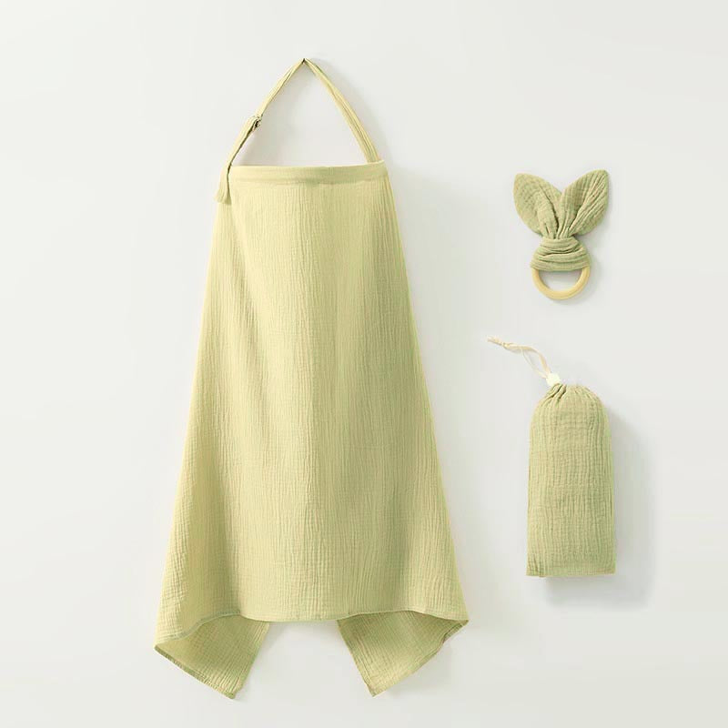 Nursing Cover Set with Ring Teether and Storage Pouch
