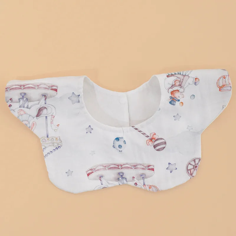 Petal Bamboo Cotton Waterproof Kids Bib Waterproof Baby Burp Cloth