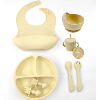 8-Piece Silicone Baby Feeding Set