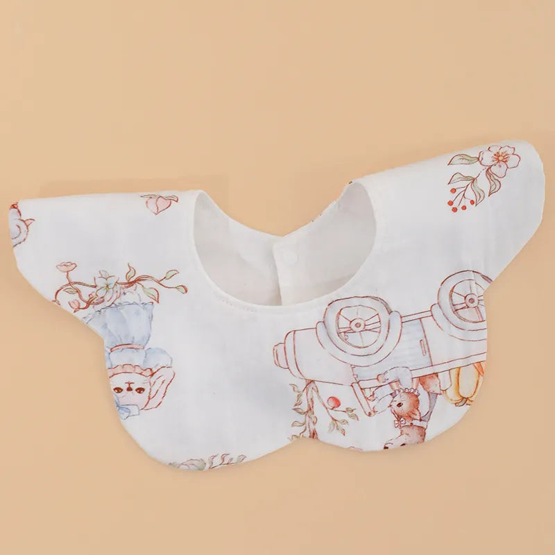 Petal Bamboo Cotton Waterproof Kids Bib Waterproof Baby Burp Cloth