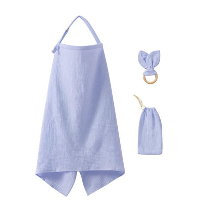 Nursing Cover Set with Ring Teether and Storage Pouch