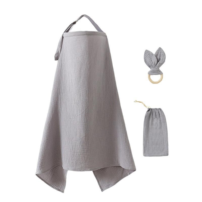 Nursing Cover Set with Ring Teether and Storage Pouch