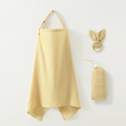 Nursing Cover Set with Ring Teether and Storage Pouch