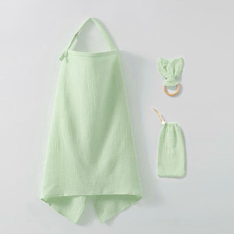 Nursing Cover Set with Ring Teether and Storage Pouch