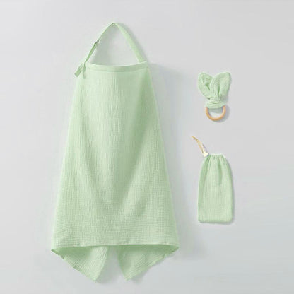 Nursing Cover Set with Ring Teether and Storage Pouch