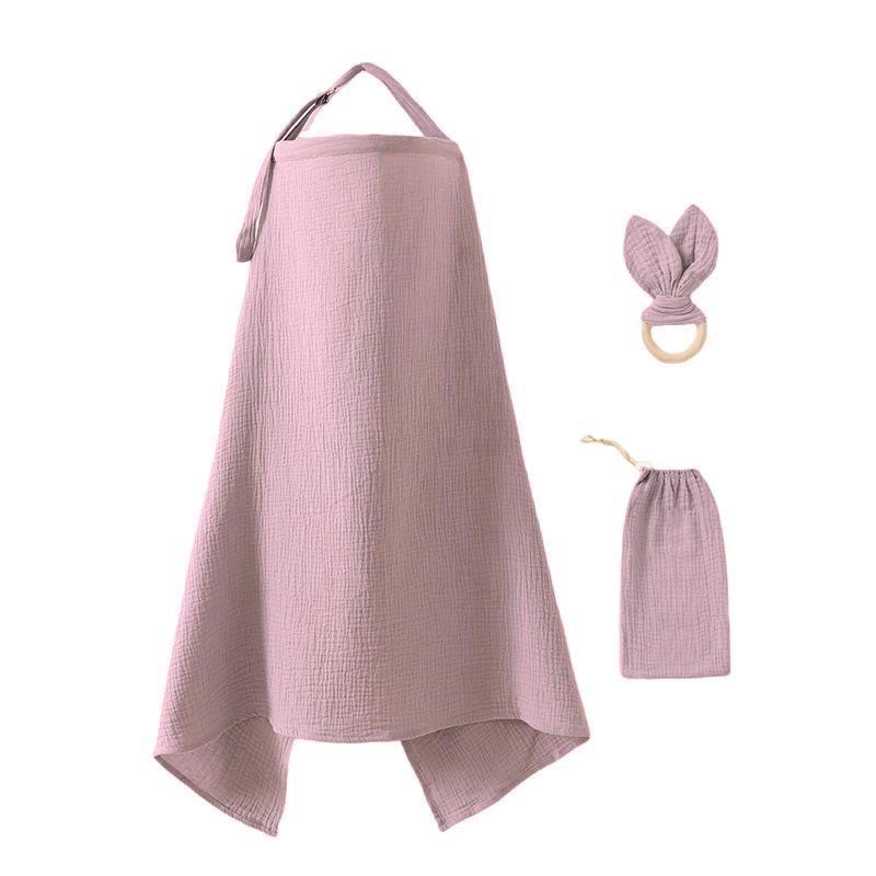 Nursing Cover Set with Ring Teether and Storage Pouch