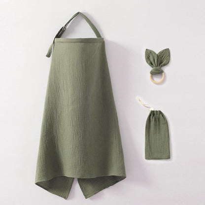 Nursing Cover Set with Ring Teether and Storage Pouch