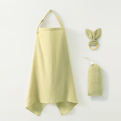 Nursing Cover Set with Ring Teether and Storage Pouch