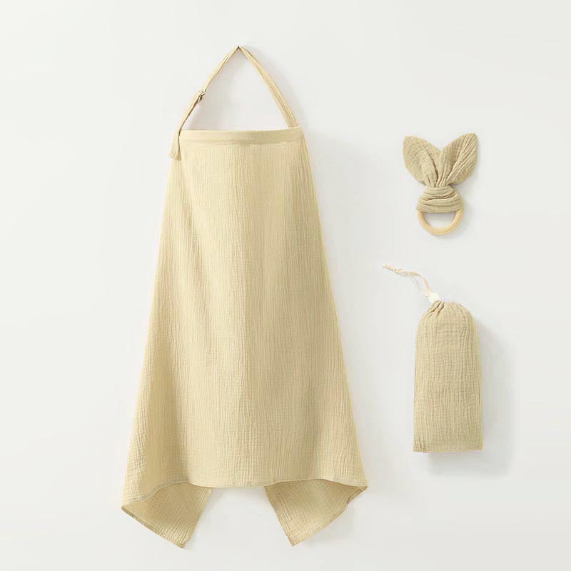 Nursing Cover Set with Ring Teether and Storage Pouch