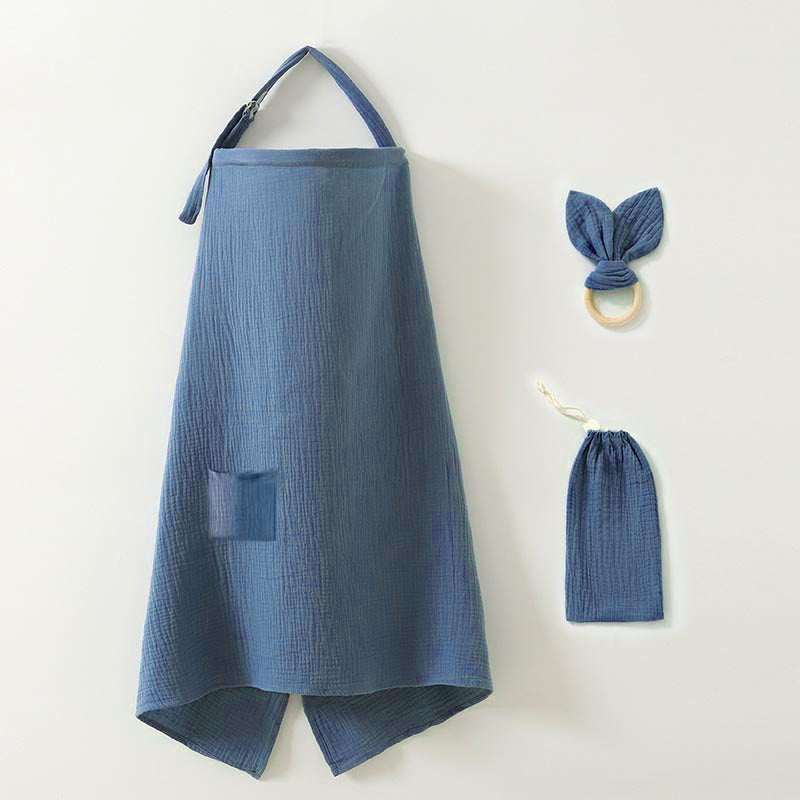 Nursing Cover Set with Ring Teether and Storage Pouch