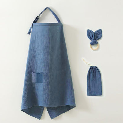 Nursing Cover Set with Ring Teether and Storage Pouch