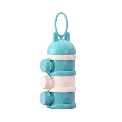 Stackable Snack Container Set with Bunny Lid and Side Caps