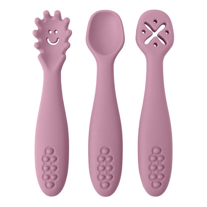 Three-Piece Feeding Spoon Set with Shaped Heads