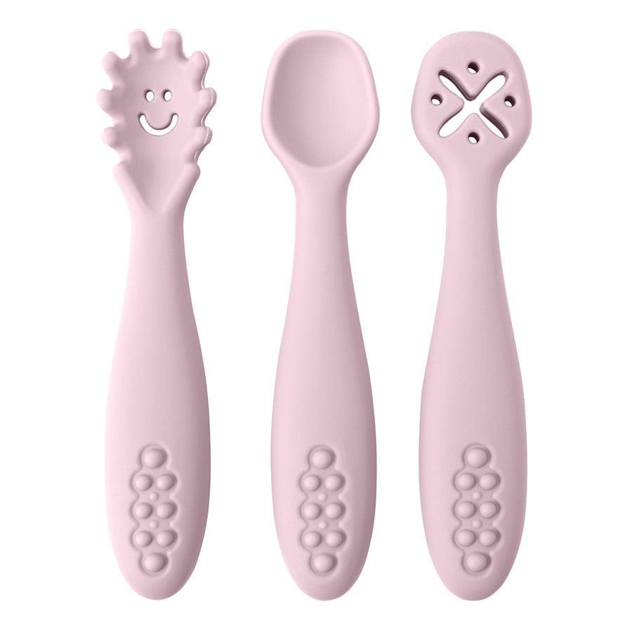 Three-Piece Feeding Spoon Set with Shaped Heads
