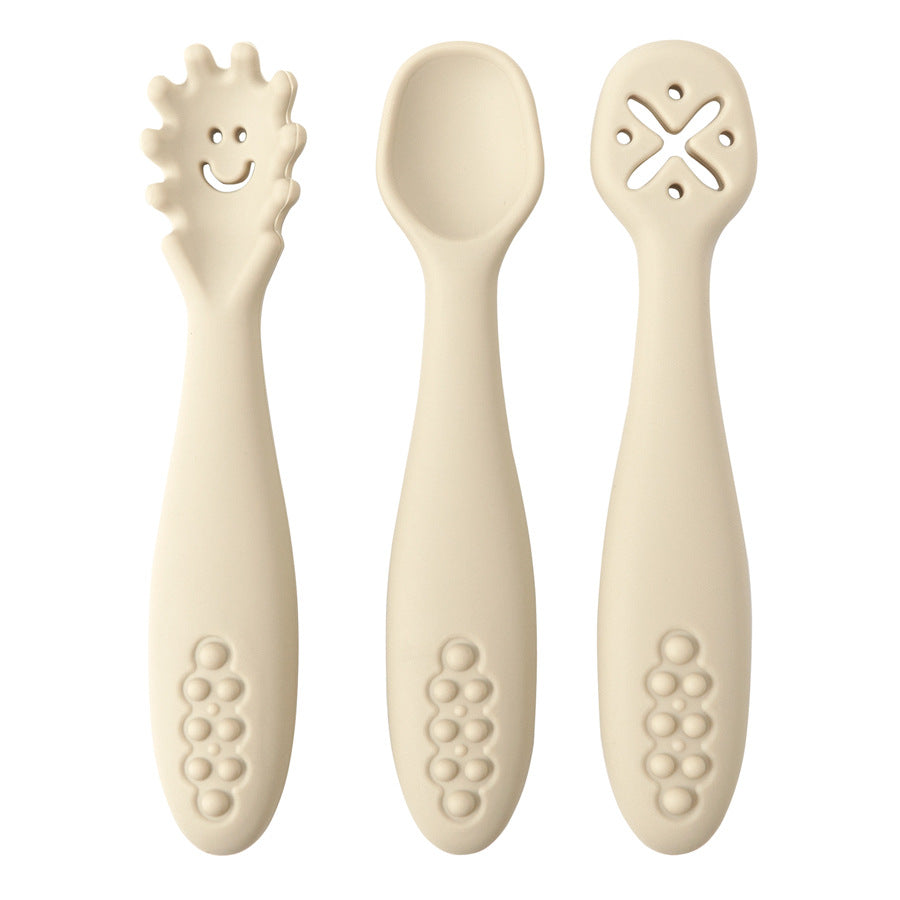 Three-Piece Feeding Spoon Set with Shaped Heads