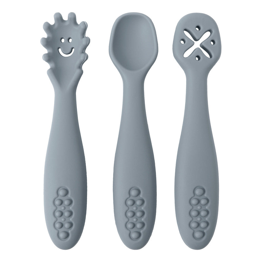 Three-Piece Feeding Spoon Set with Shaped Heads
